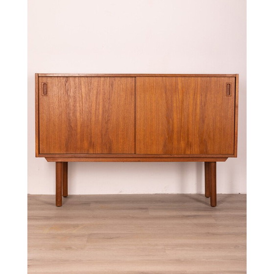 Image 1 of Vintage dressoir in teakhout met twee schuifdeuren, jaren 1960