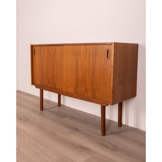 Image 1 of Vintage dressoir in teakhout met twee schuifdeuren, jaren 1960