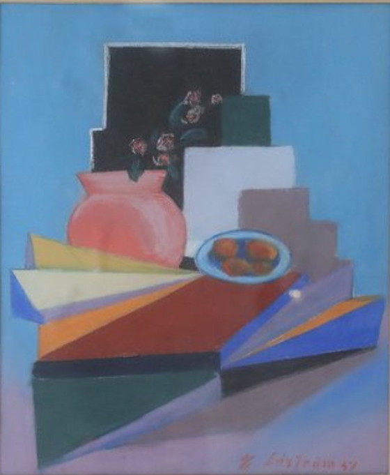 Image 1 of Vintage schilderij van Edström, 1951