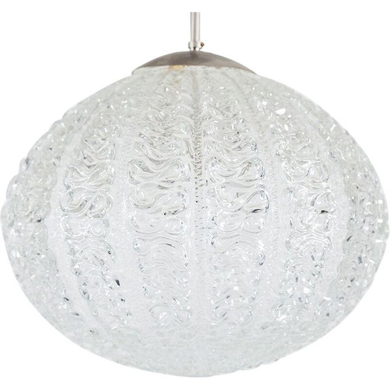 Image 1 of Vintage glazen hanglamp van Doria Leuchten, jaren 1960