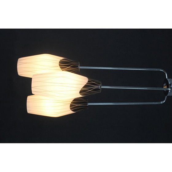 Image 1 of Vintage glazen hanglamp, Tsjechoslowakije 1970