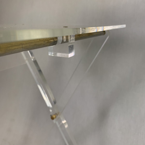 Image 1 of Plexiglas Vouwtafeltje, Jaren 70