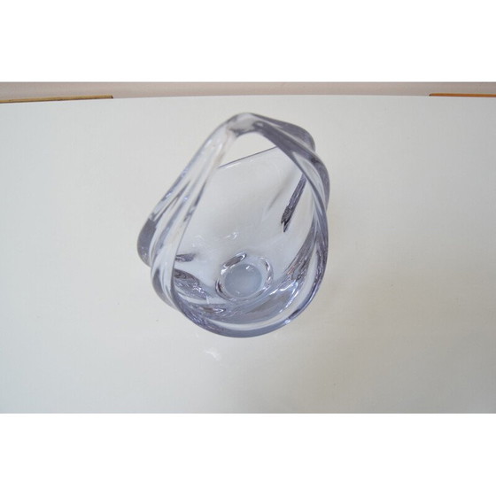 Image 1 of Vintage glazen kom van Josef Hospodka voor Chribska Glassworks, Tsjecho-Slowakije 1960