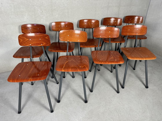 Image 1 of 9X Vintage Pagholz Stoel