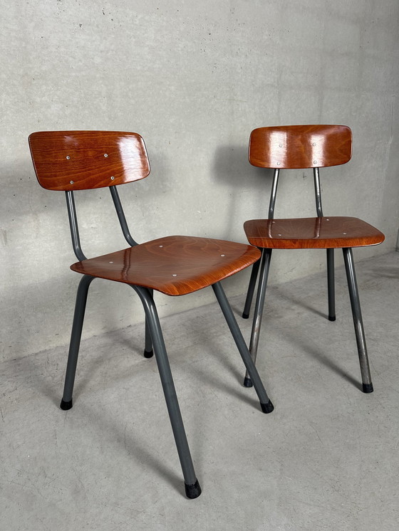 Image 1 of 9X Vintage Pagholz Stoel