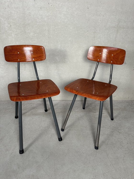 Image 1 of 9X Vintage Pagholz Stoel