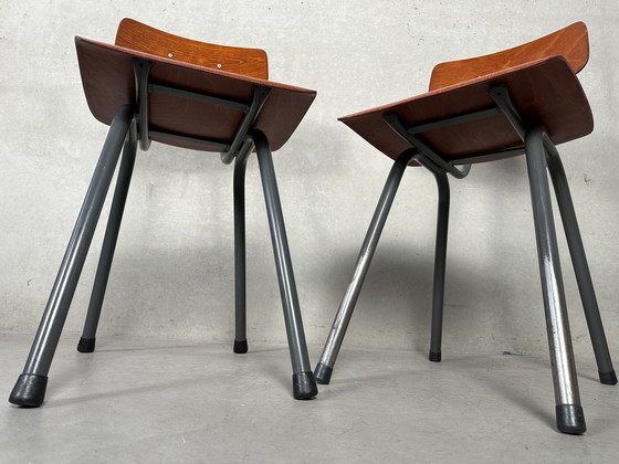 Image 1 of 9X Vintage Pagholz Stoel