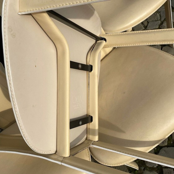 Image 1 of Set van 6 vintage stoelen Elana B model door Quia, Italië 1990