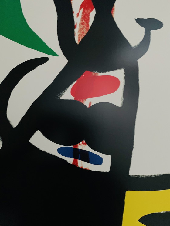 Image 1 of Joan Miro, "Le Chef Des Équipages" Kleuren Offset Lithografie. 1999. © Successió Miró Door Siae. Gesigneerd In De Plaat. Uitstek