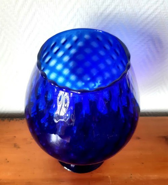 Image 1 of 2X vazen van optisch glas Empoli, Italië 1960