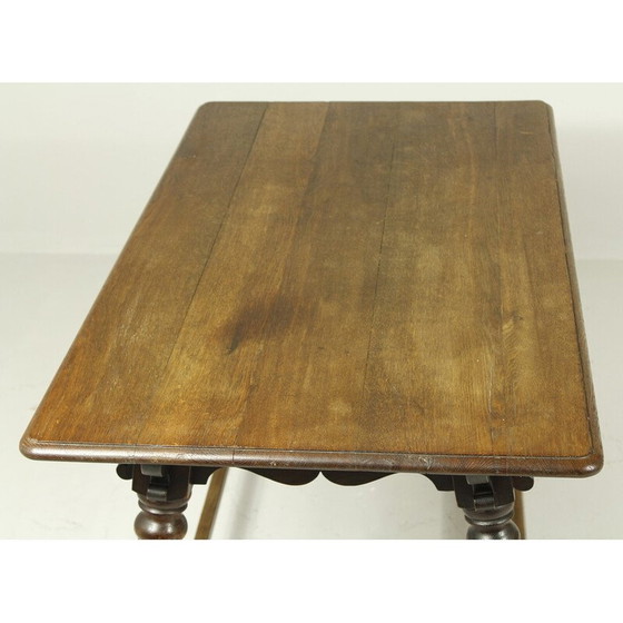 Image 1 of Vintage eiken en essenhouten boerderijtafel, Duitsland