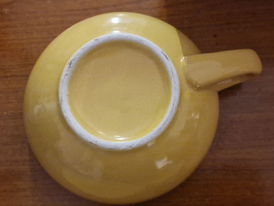 Image 1 of Lipton theepot met kopje geel