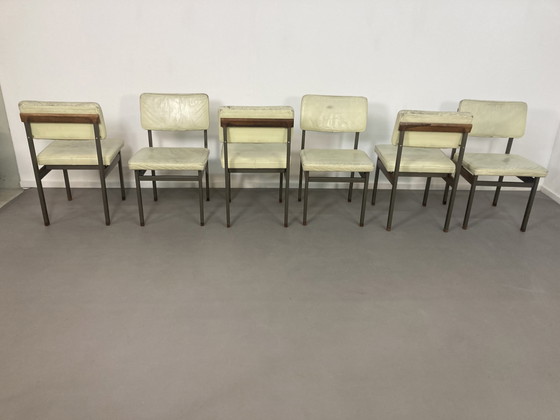 Image 1 of 6 x Wébé “ Pali” Dining Chairs Louis van Teeffelen ‘60