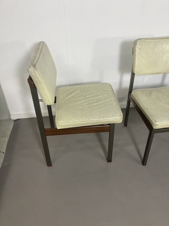 Image 1 of 6 x Wébé “ Pali” Dining Chairs Louis van Teeffelen ‘60