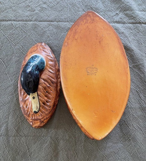 Image 1 of Trompe l'oeil terrine Groene Kraag Pillivuyt