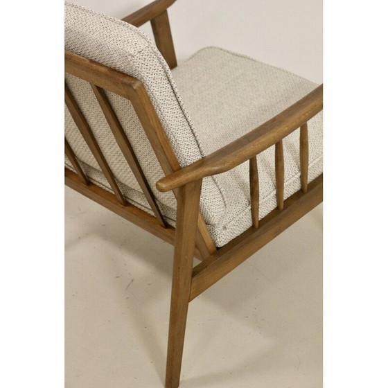 Image 1 of Scandinavische vintage beukenhouten fauteuil, 1960