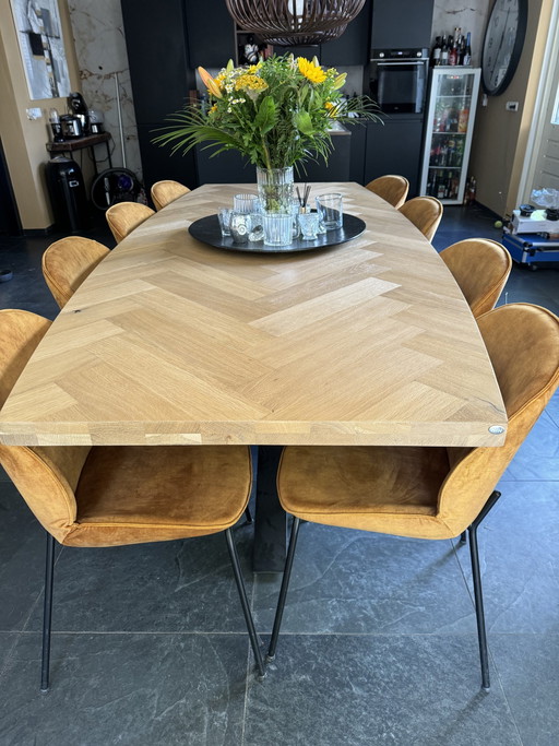 Henders En Hazel Eetkamertafel Metaluxe – Henders & Hazel, eettafels, Wood, rvs (photo 2 of 6)