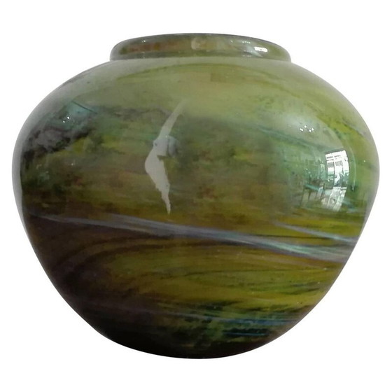 Image 1 of Vintage vaas in Murano glas van Ercole Borovier - jaren 1970