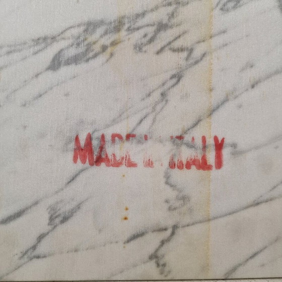 Image 1 of Italiaanse vintage Carrara marmeren salontafel, jaren '80