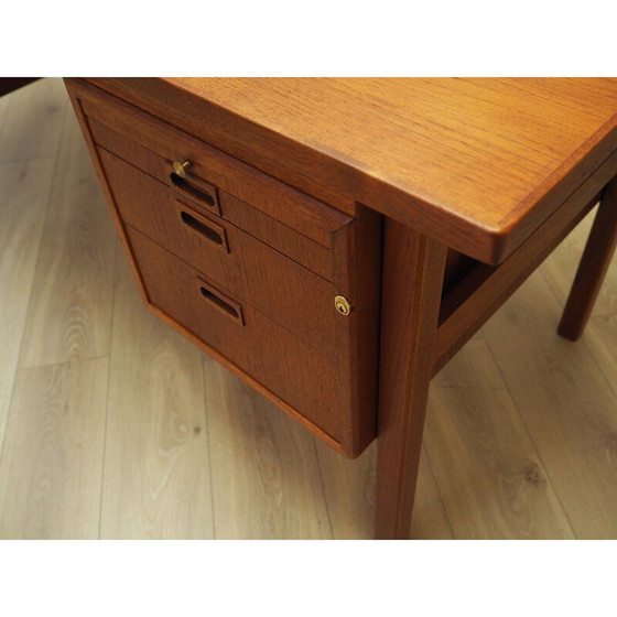 Image 1 of Vintage teakhouten bureau van Åtvidaberg, jaren 1970