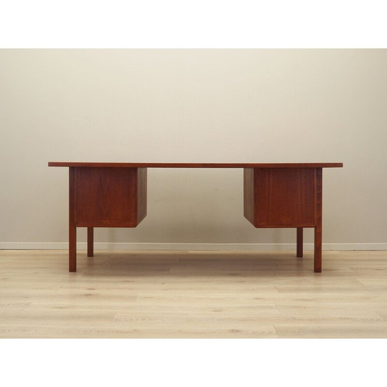 Image 1 of Vintage teakhouten bureau van Åtvidaberg, jaren 1970