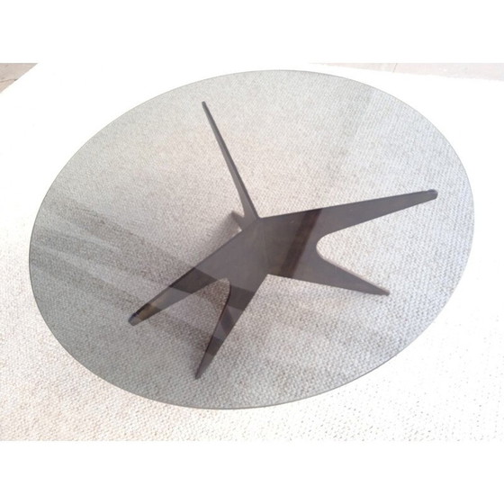 Image 1 of Vintage salontafel van gepatineerd ijzer, 1960