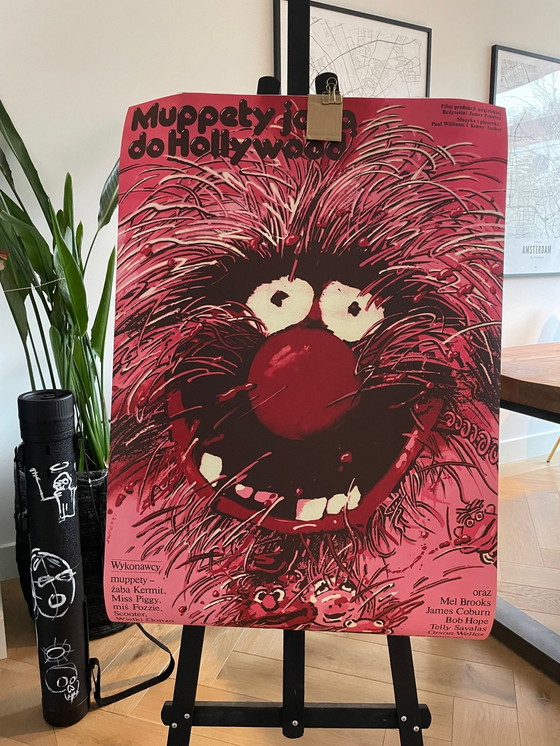 Image 1 of W. Swiezy (1931-2013), The Muppets Go Hollywood, 1982, Poster nr. 63 , officiële gelimiteerde editie C.500, 2021