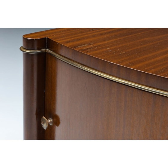 Image 1 of Vintage bruin nachtkastje van De Coene, België 1960