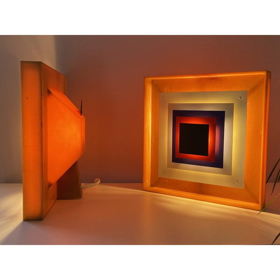 Image 1 of Vintage One Bent Karlby Kvadrille wandlamp voor Lyfa, Denemarken 1960