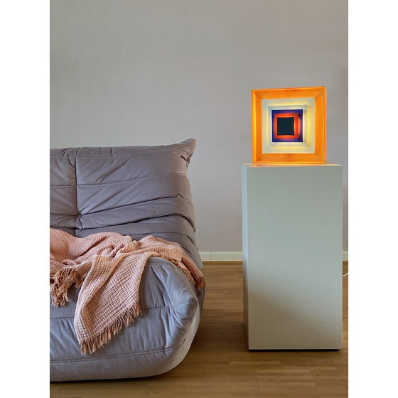 Image 1 of Vintage One Bent Karlby Kvadrille wandlamp voor Lyfa, Denemarken 1960