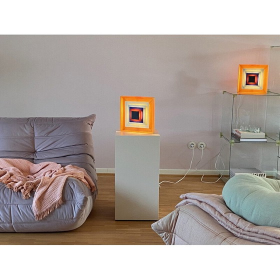 Image 1 of Vintage One Bent Karlby Kvadrille wandlamp voor Lyfa, Denemarken 1960