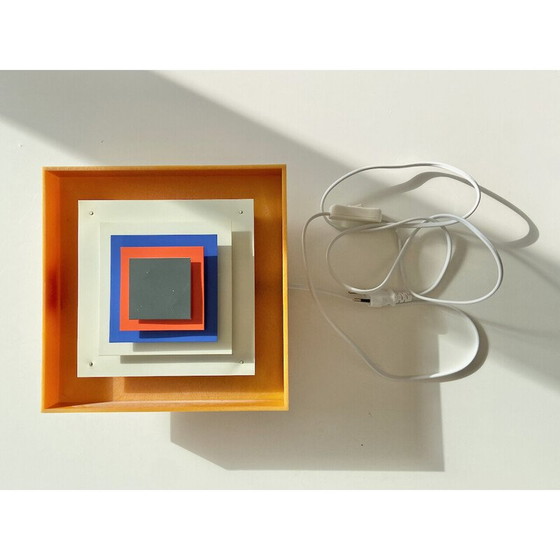 Image 1 of Vintage One Bent Karlby Kvadrille wandlamp voor Lyfa, Denemarken 1960