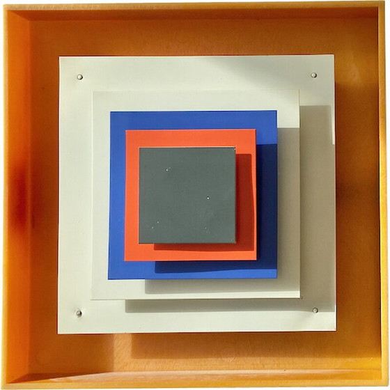 Image 1 of Vintage One Bent Karlby Kvadrille wandlamp voor Lyfa, Denemarken 1960