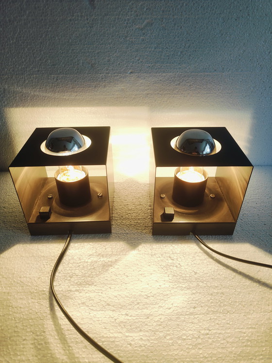 Image 1 of 2x Philips Nws-65 Kubus tafel/wandlamp