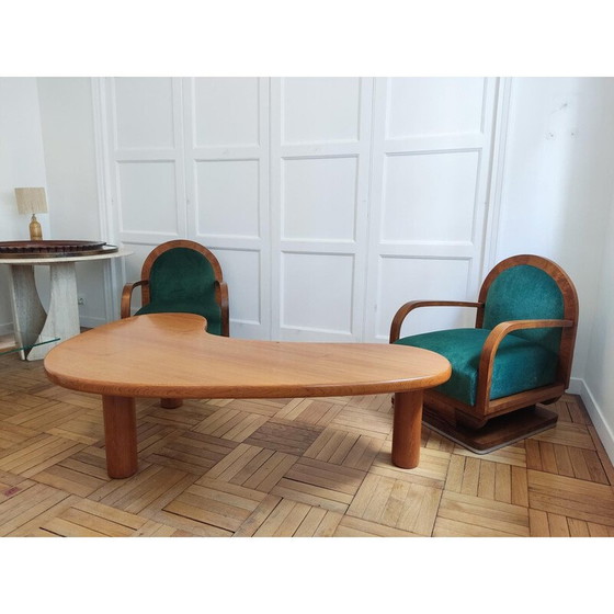 Image 1 of Vintage Boomerang houten salontafel, 1980