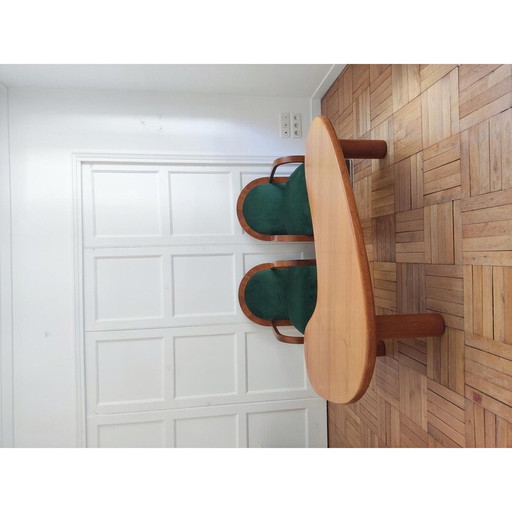 Vintage Boomerang houten salontafel, 1980