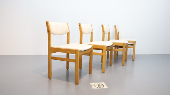 Image 1 of Set van 4 vintage eetkamerstoelen F.D.B Møbler