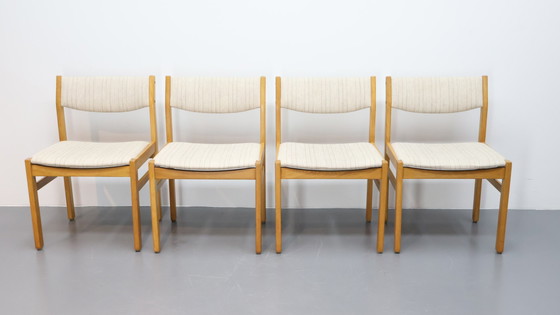 Image 1 of Set van 4 vintage eetkamerstoelen F.D.B Møbler