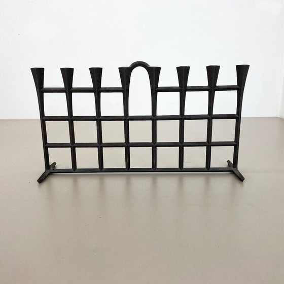 Image 1 of Vintage gietijzeren kandelaar van Jens Harald Quistgaard voor Dansk Designs, Denemarken 1970