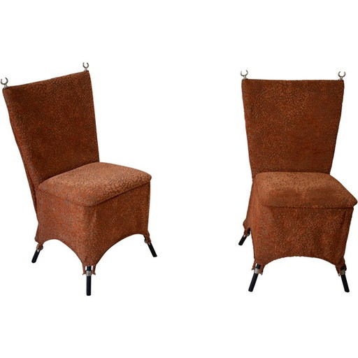 Paar vintage "Day and Night" stoelen van Elizabteh Garouste en Mattia Bonetti voor BGH, 1991