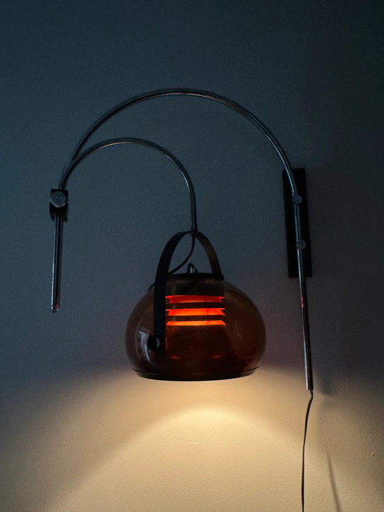 Image 1 of Vintage Herda Wandlamp Met Dubbele Boog