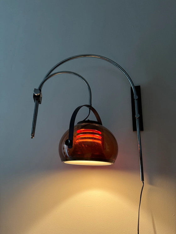 Image 1 of Vintage Herda Wandlamp Met Dubbele Boog