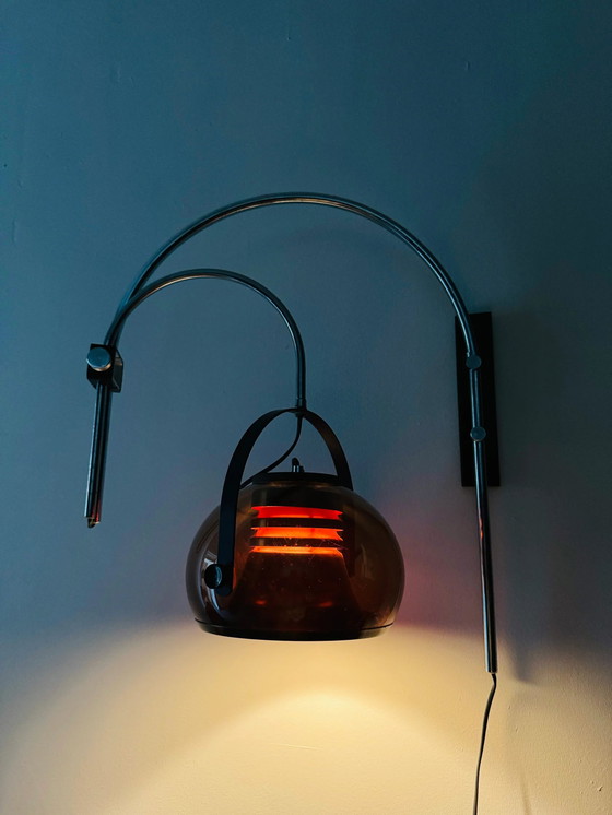 Image 1 of Vintage Herda Wandlamp Met Dubbele Boog