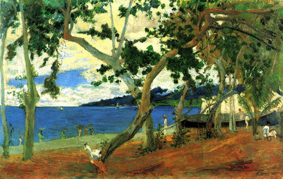 Image 1 of Paul Gauguin ----Beach Scene