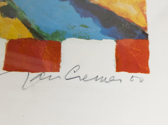 Image 1 of Jan Cremer - Zeefdruk 'Vuurwerkramp' genummerd en potlood gesigneerd - grafiek -2000