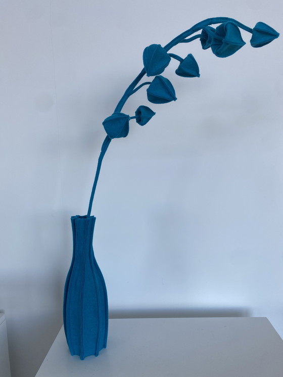 Image 1 of Kunstwerk Felt Plant Van Wandschappen