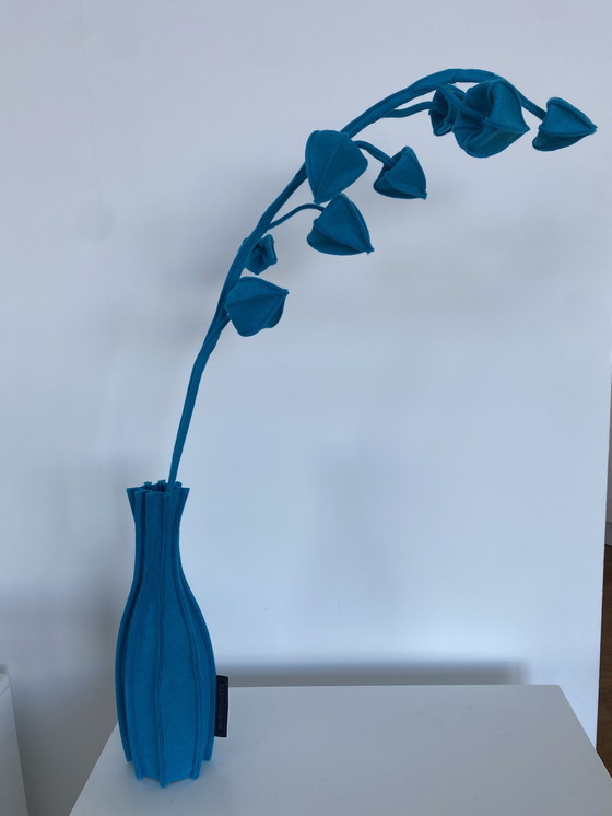 Image 1 of Kunstwerk Felt Plant Van Wandschappen