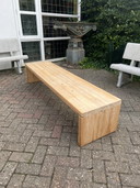 Grenen jaren 70 bank / tafel
