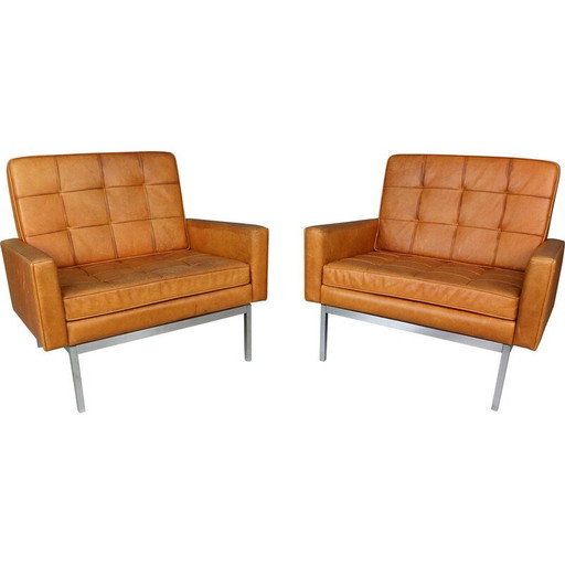 Paar vintage model 65a fauteuils van Florence Knoll, 1956