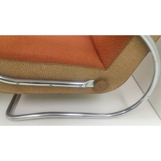 Image 1 of Paar vintage fauteuils model H221 van Jindřich Halabala voor Up Závody Brno, Tsjecho-Slowakije 1920